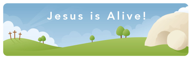 jesus is alive banner